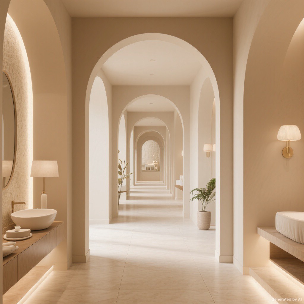 Spa hallway